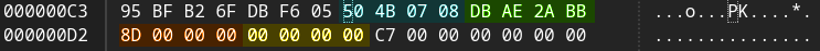 Misinterpreted data descriptor Image demonstrating erroneous 32-bit read in ZIP’s 64-bit data descriptor