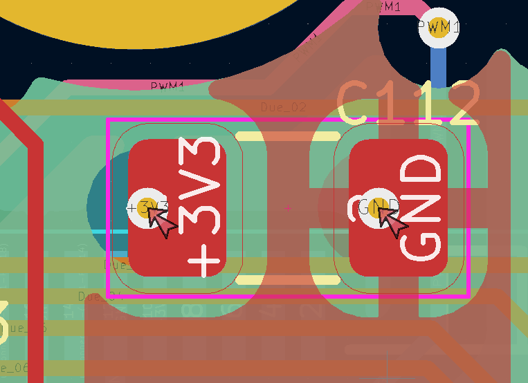 Detect via-in-pad in KiCAD DRC