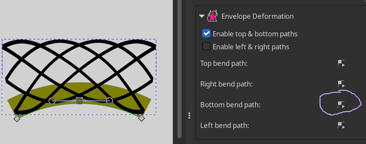 Adjusting the bottom line for envelope distortion Adjusting the bottom line for envelope distortion