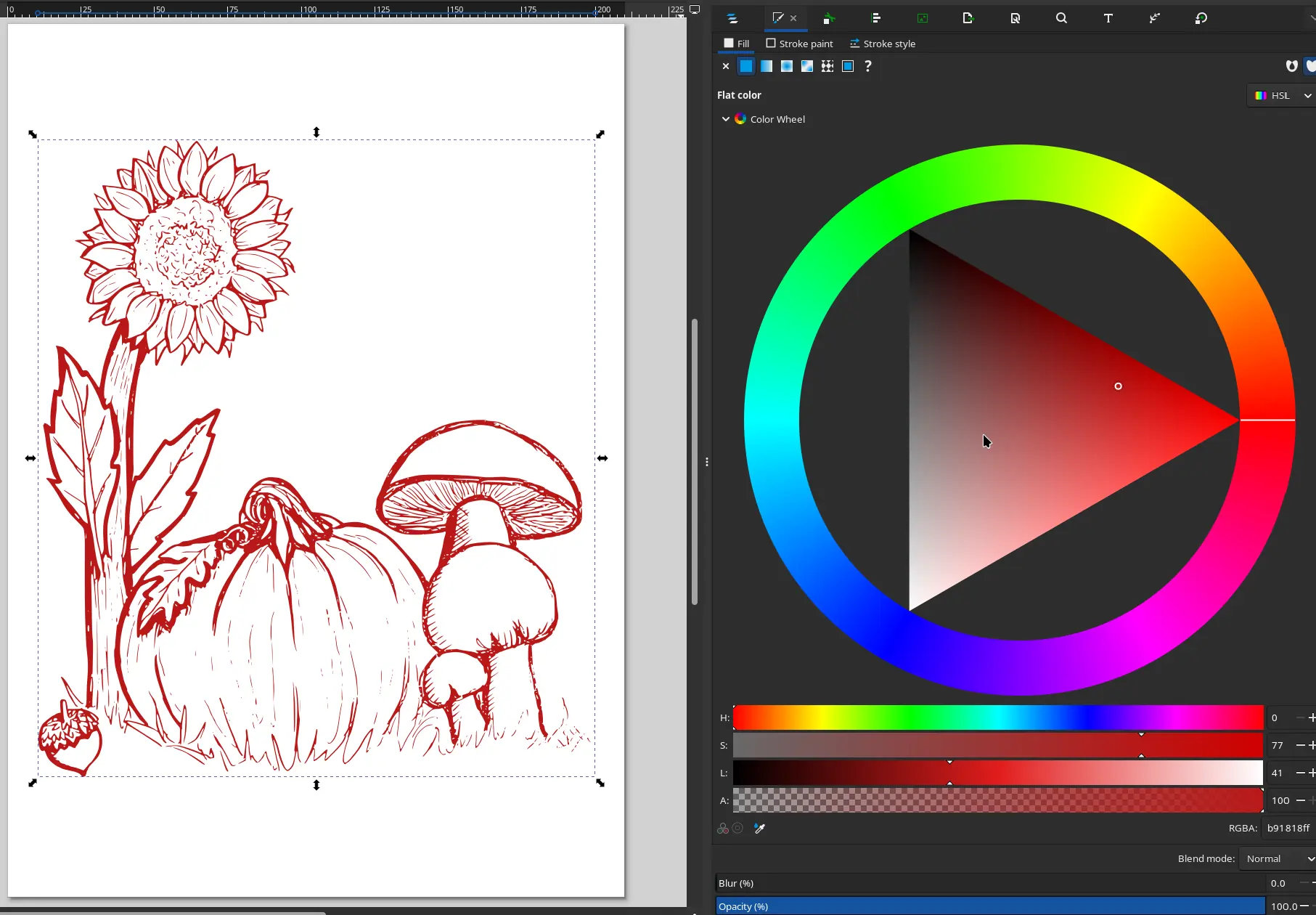 Inkscape - Traced vector Inkscape - Traced vector
